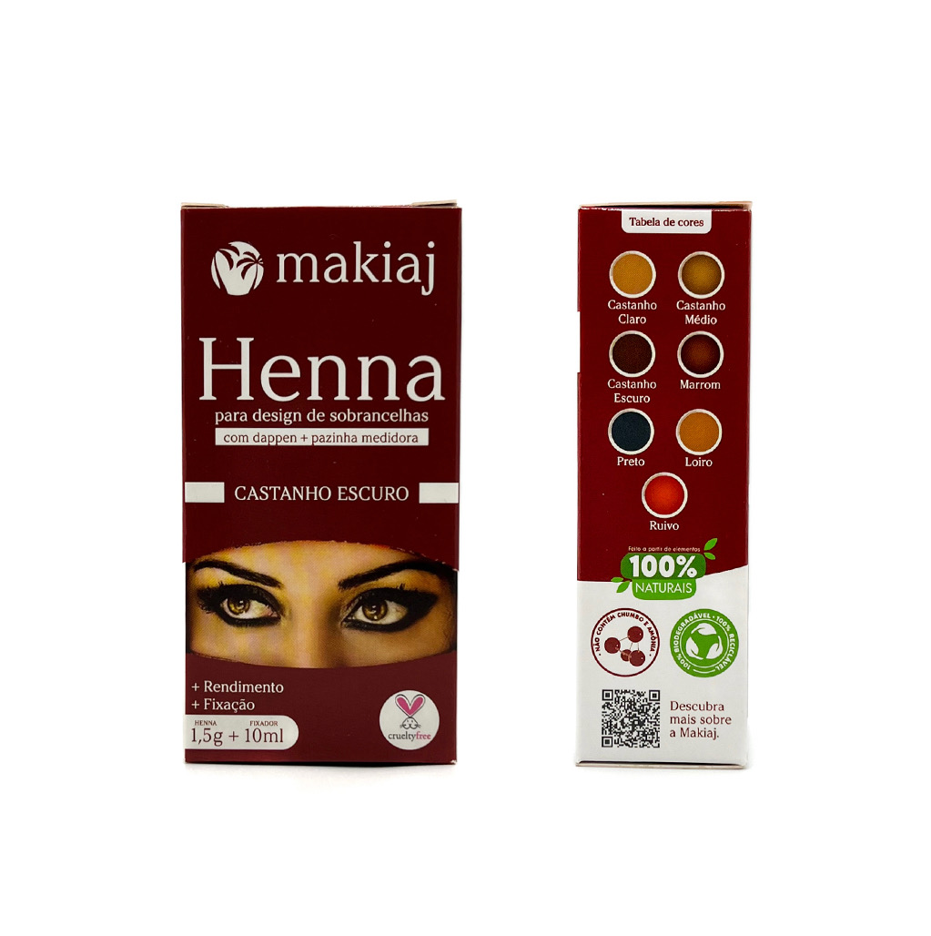 HENNA PARA TENIR CEJA 10ML HENNA-MAK