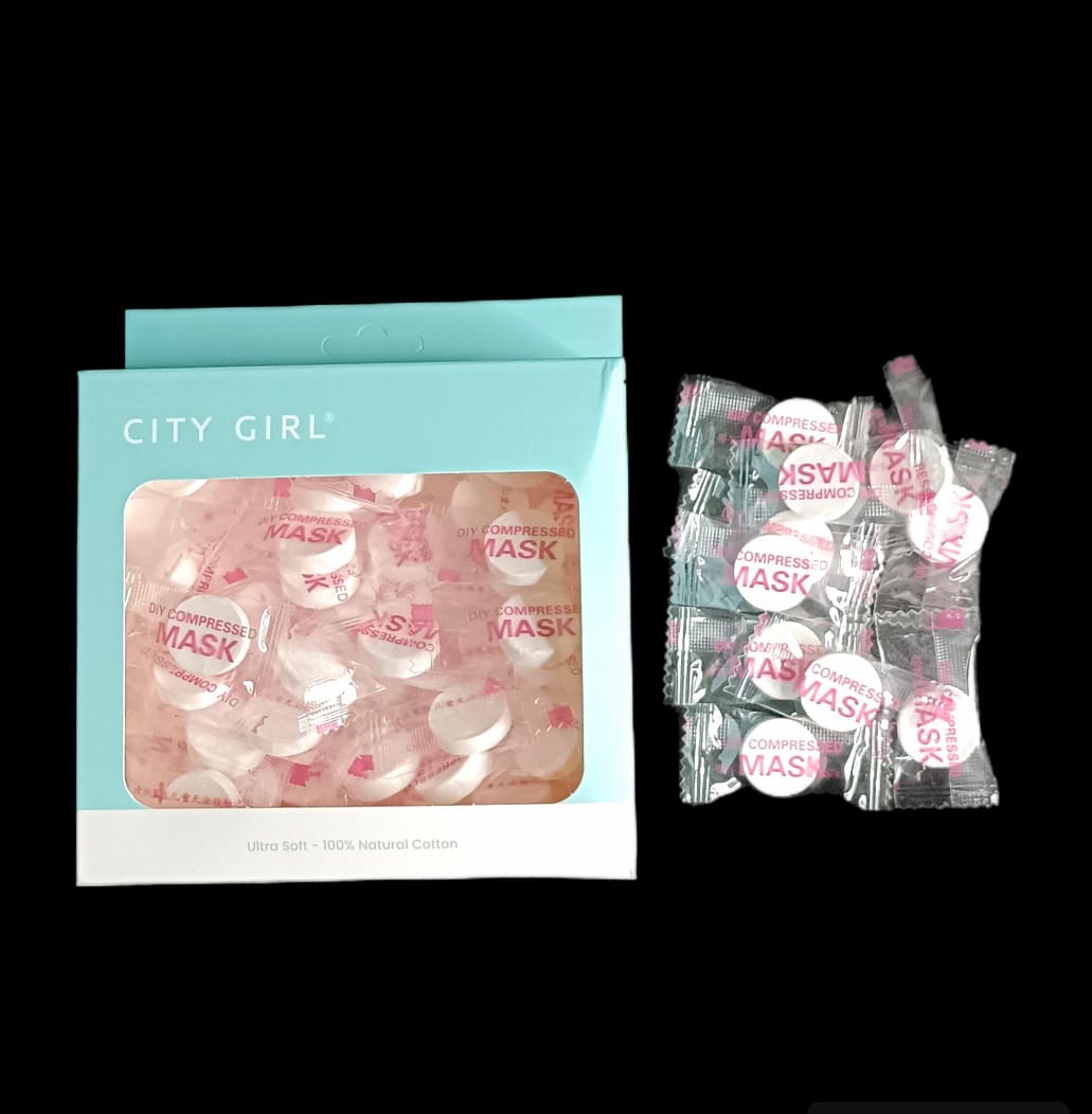MASCARILLAS COMPRIMIDAS X50 UNID CITY GIRL M-1*240