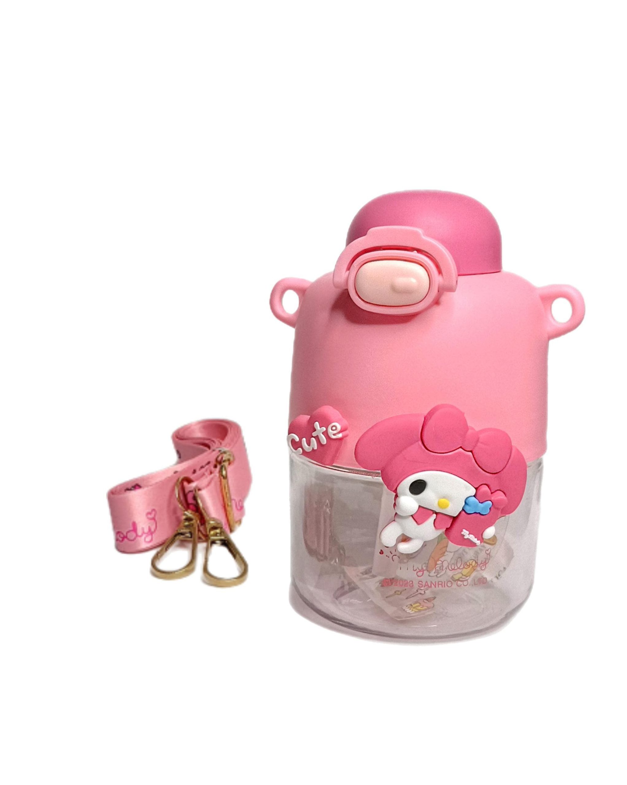 BOTELLA SANRIO CON TIRA, VARIOS COLORES Y MODELITOS 550ML BOT-009