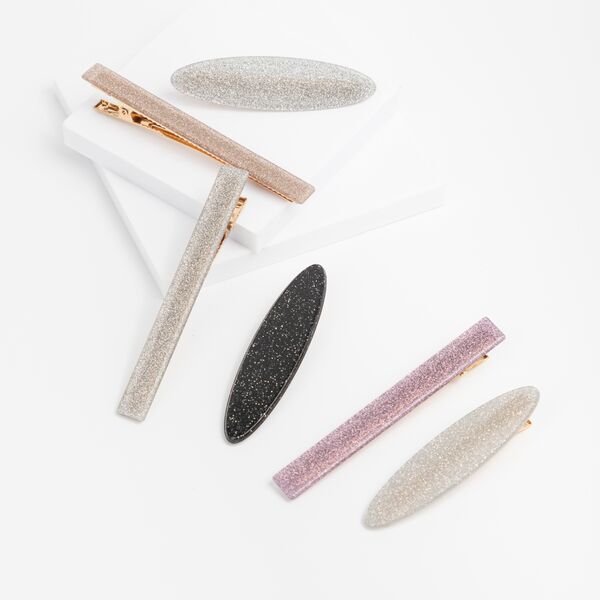 HEBILLAS PARA EL PELO CON BRILLOS, VARIOS COLORES Y COMBINACIONES CITY GIRL 3719-1