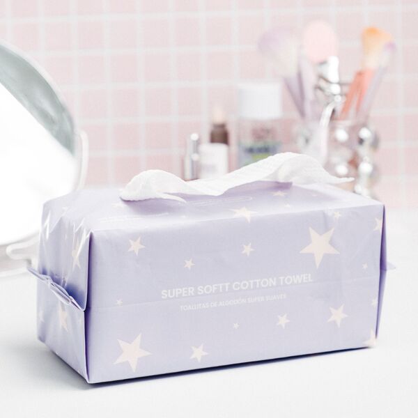 TOALLA FACIAL DE ALGODON DESECHABLE PARA DESMAQUILLAR CITY GIRL DZ-854