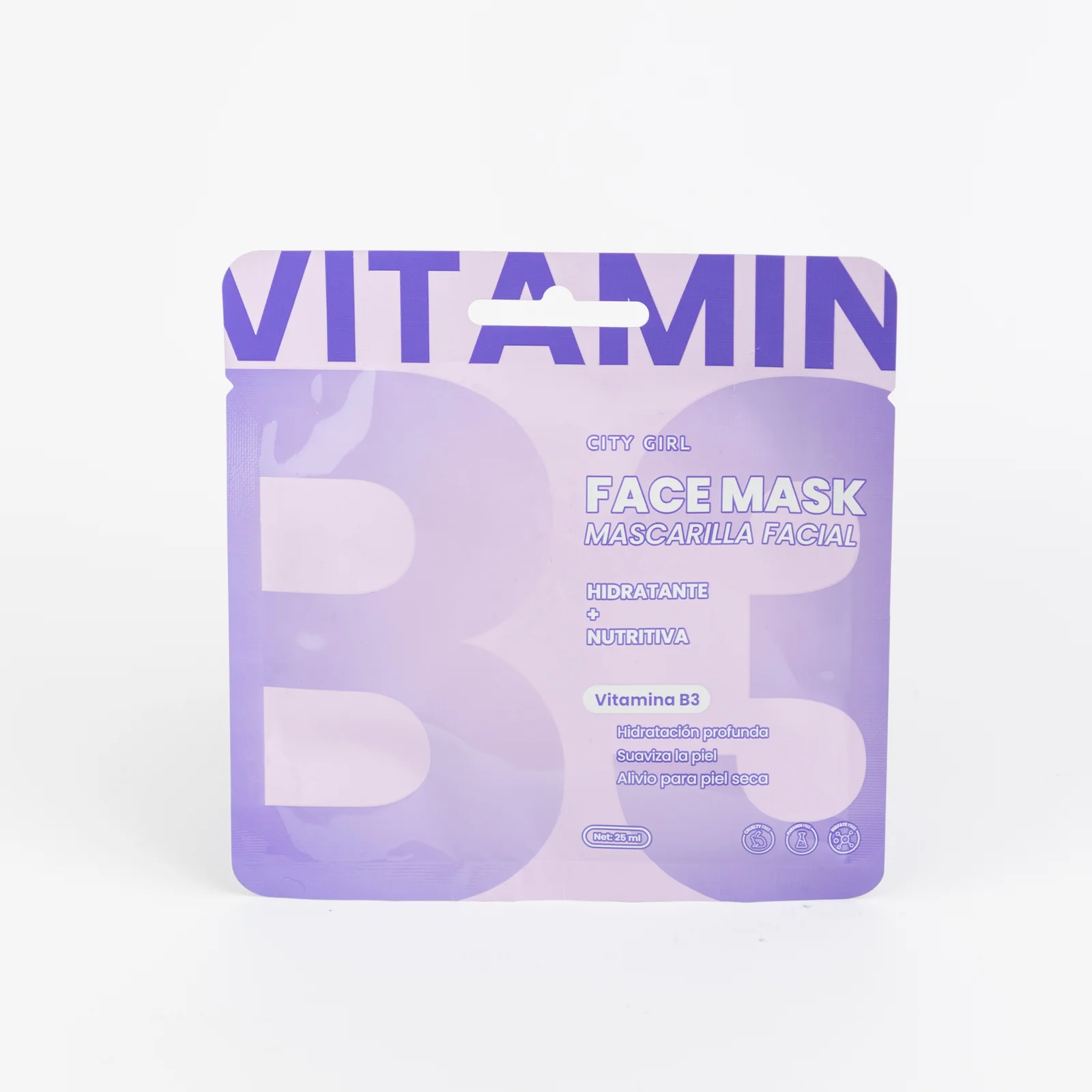 MASCARILLA FACIAL VITAMINA B3 (HIDRATANTE + NUTRITIVA) CITY GIRL CG-MSK-502095-2*312