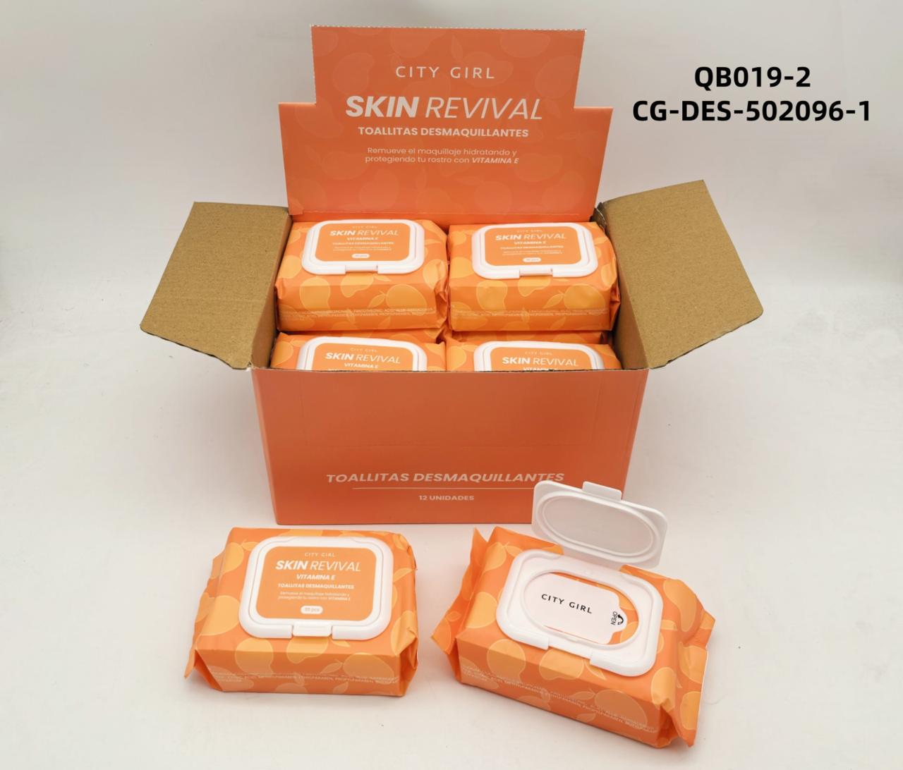 Toallas desmaquillantes cpn vitamina E QB019-2