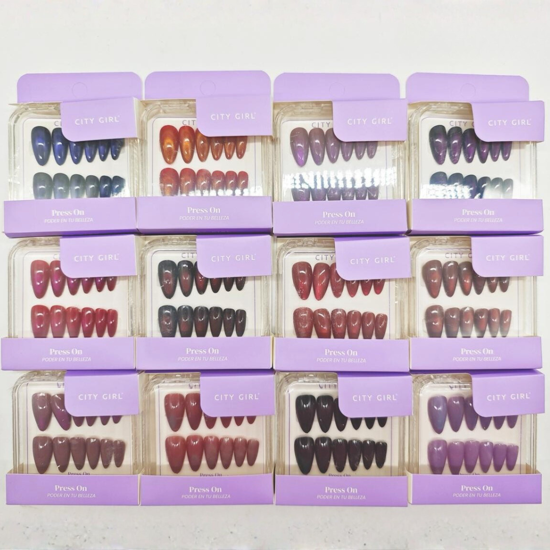 PRESS ON ALMENDRA + CAT EYE CITY GIRL GO-25030*720