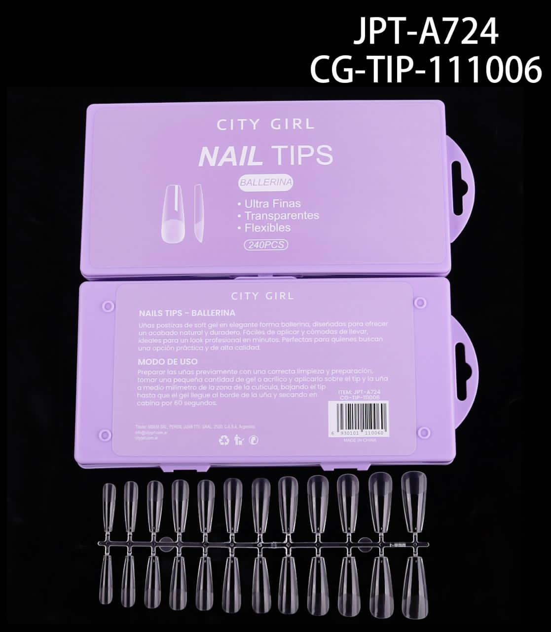 TIPS SOFT GEL BALLERINA 240 PCS CITY GIRL JPT-A724*240